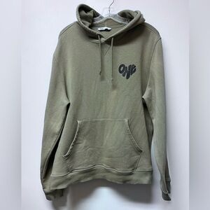 DSG Olive Crewneck Hoodie with Chest Graphic